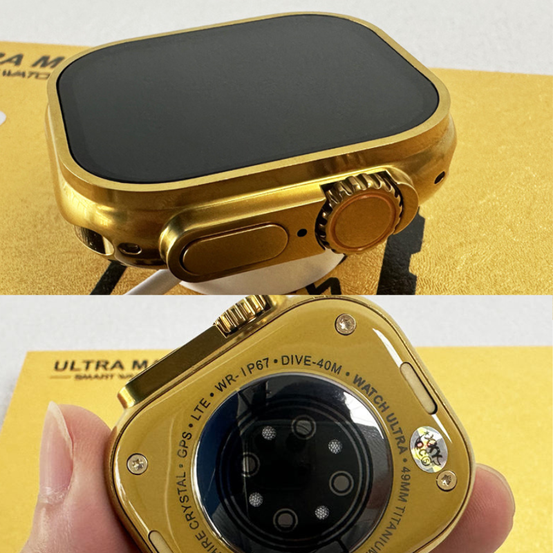 HK9 Ultra Max 49 MM Golden Edition Smart Watch